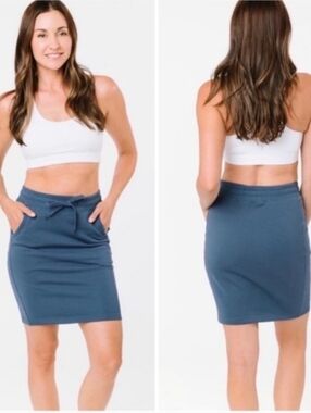 Zyia Take Me Anywhere Skirt Blue XS